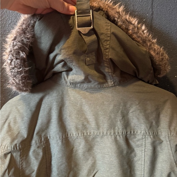 Columbia Green and Burnt Orange Interchnage Ski Snow Jacket Weather-Resistant - Picture 6 of 6